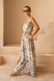 Nyahra Green Tropical Jumpsuit