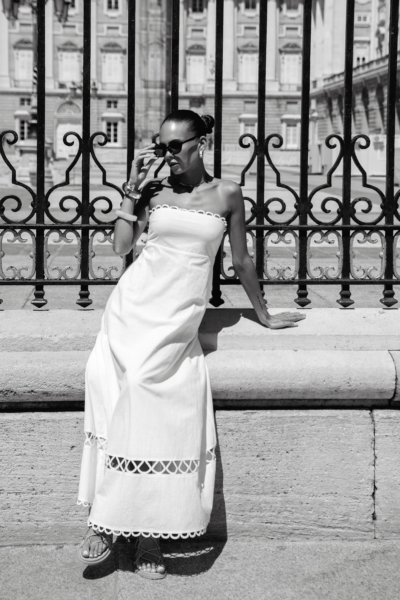 HEYCHIC Isobel White Maxi Dress, AU 14 HEYCHIC Isobel White Maxi Dress, AU 14
