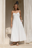 Lumi White Sweetheart Maxi Dress