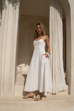 Lumi White Sweetheart Maxi Dress