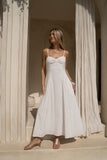 Lumi White Sweetheart Maxi Dress