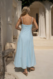 Lumi Blue Sweetheart Maxi Dress