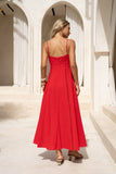 Lumi Red Sweetheart Maxi Dress