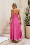 Miki Pink Sweetheart Lace Maxi Dress