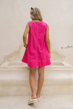Cate Pink Flared Mini Dress