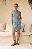 Priscilla Blue Denim Mini Dress