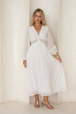 Brienna White Maxi Dress