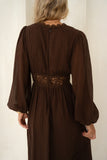 Brienna Brown Maxi Dress