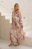 Lia Purple Floral Maxi Dress