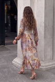 Lia Purple Floral Maxi Dress