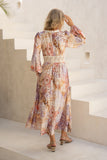 Lia Purple Floral Maxi Dress