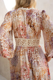Lia Purple Floral Maxi Dress