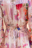 Elani Pink Floral Mini Dress