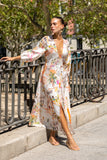 Isola Multicolour Tropical Button Maxi Dress