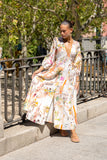 Isola Multicolour Tropical Button Maxi Dress
