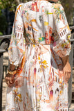 Isola Multicolour Tropical Button Maxi Dress