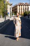 Isola Multicolour Tropical Button Maxi Dress