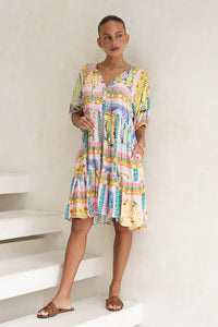 Ambrosia Multicolour Abstract Mini Dress