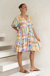 Ambrosia Multicolour Abstract Mini Dress