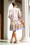 Zoraida Multicolour Tropical Button Down Mini Dress