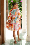 Genevieve Pink Floral Button Down Mini Dress