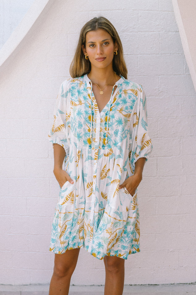 WISTERIA MINI DRESS MYSTIC WEAVE