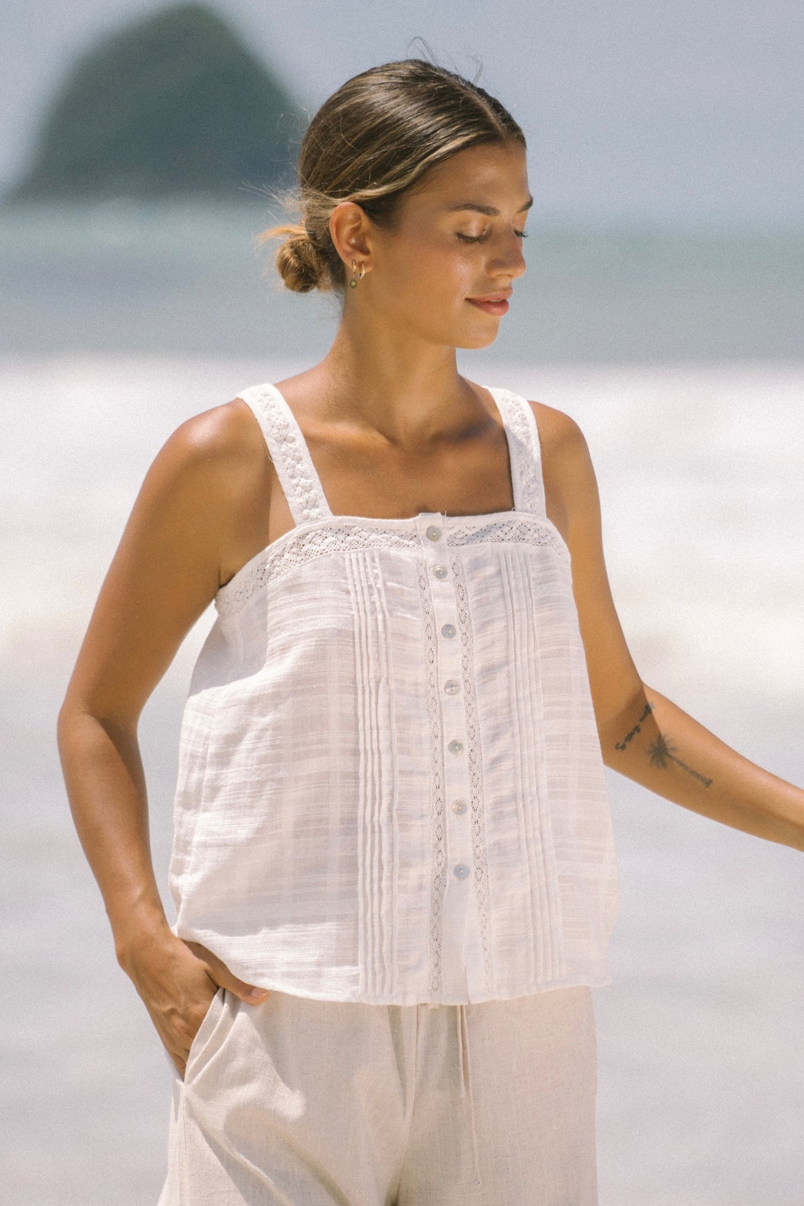 Cori Top - White