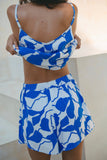 Calypso Blue Abstract Shorts
