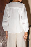 Blair White Lace Detail Blouse