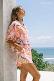 Mariella Pink Abstract Boxy Shirt