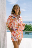 Mariella Pink Abstract Boxy Shirt