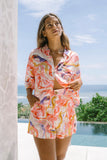 Mariella Pink Abstract Boxy Shirt