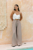 Sol Beige Wide Leg Pants