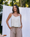 Jasmine White Cami Top