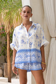 Aviana Blue Boho Shirt