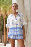 Aviana Blue Boho Shirt