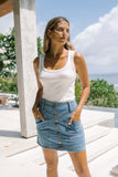 Talitha White Scoop Neck Tank Top