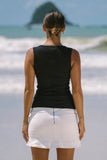 Talitha Black Scoop Neck Tank Top