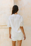 Esme White Floral Broderie Boxy Shirt