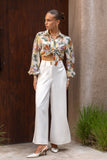 Therese Multicolour Floral Balloon Sleeve Blouse