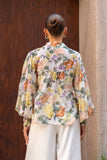 Therese Multicolour Floral Balloon Sleeve Blouse