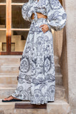 Adeline Black Floral Wide Leg Pants