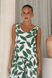 Ivy Green Tropical Top