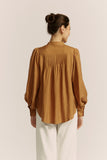 Moira Tan Balloon Sleeve Blouse