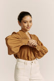 Moira Tan Balloon Sleeve Blouse