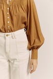 Moira Tan Balloon Sleeve Blouse