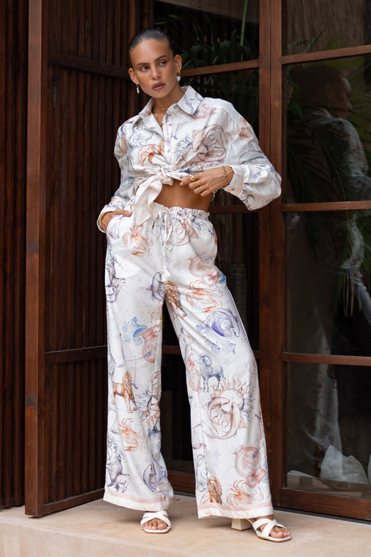 Zodiac Multicolour Abstract Pants