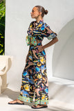 Delmare Multicolour Abstract Pants