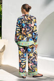 Delmare Multicolour Abstract Pants