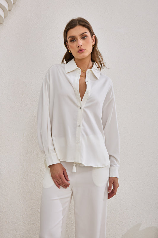 Page White Cupro Shirt